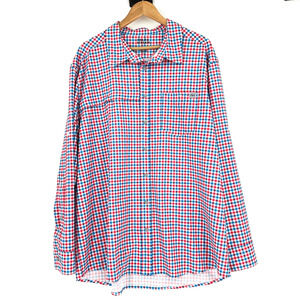 Field&Stream Men Performance Button Up Shirt 2X Vented Fishing Outdoors Plaid